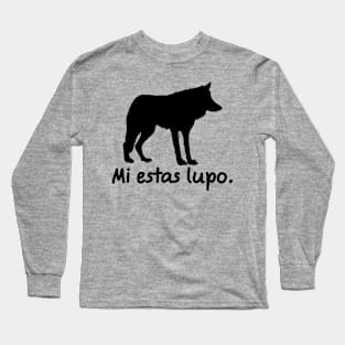 Mi estas lupo Long Sleeve T-Shirt